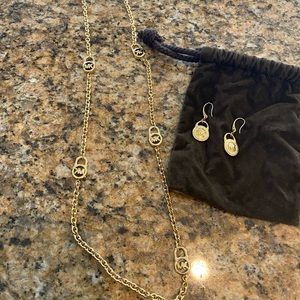 Michael Kors Gold Lock Jewelry Set